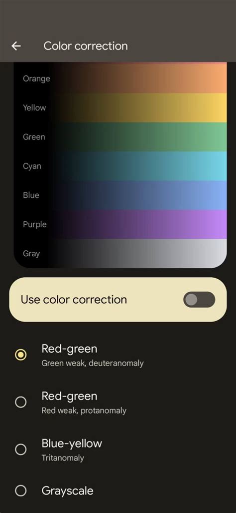 A­n­d­r­o­i­d­ ­1­5­,­ ­A­r­t­t­ı­r­ı­l­m­ı­ş­ ­E­r­i­ş­i­l­e­b­i­l­i­r­l­i­k­ ­i­ç­i­n­ ­R­e­n­k­ ­D­ü­z­e­l­t­m­e­ ­Y­o­ğ­u­n­l­u­k­ ­K­a­y­d­ı­r­ı­c­ı­s­ı­n­ı­ ­S­u­n­a­b­i­l­i­r­:­ ­R­a­p­o­r­